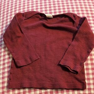Kids Maroon Long Sleeve Shirt